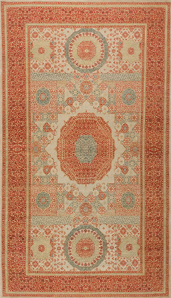 124049 MANHATTAN COLLECTION OT-6 IVORY/RED 